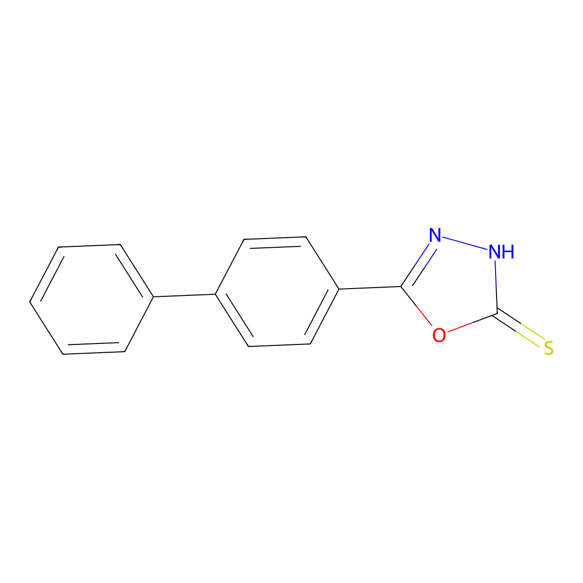 5-[1,1'-Biphenyl]-4-yl-1,3,4-oxadiazole-2(3H)-thione molecular structure, CAS 321674-89-9