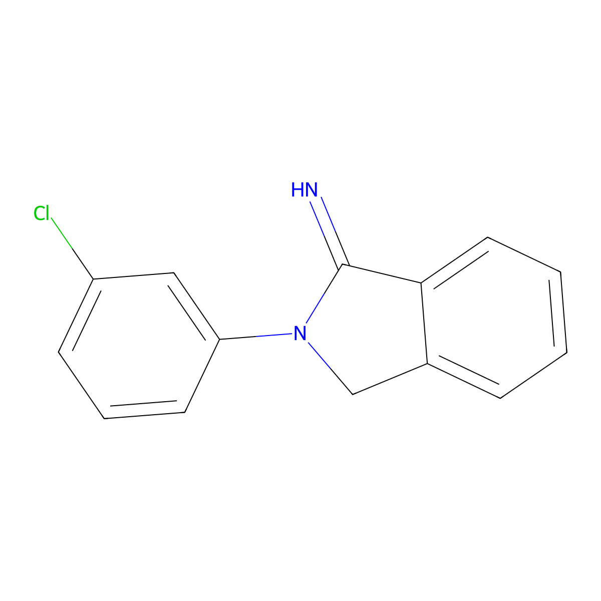 2-(3-chlorophenyl)-2,3-dihydro-1H-isoindol-1-imine molecular structure, CAS 321686-44-6