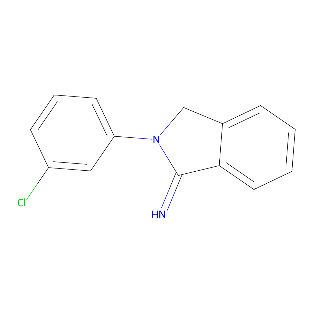 2-(3-chlorophenyl)-2,3-dihydro-1H-isoindol-1-imine molecular structure, CAS 321686-44-6