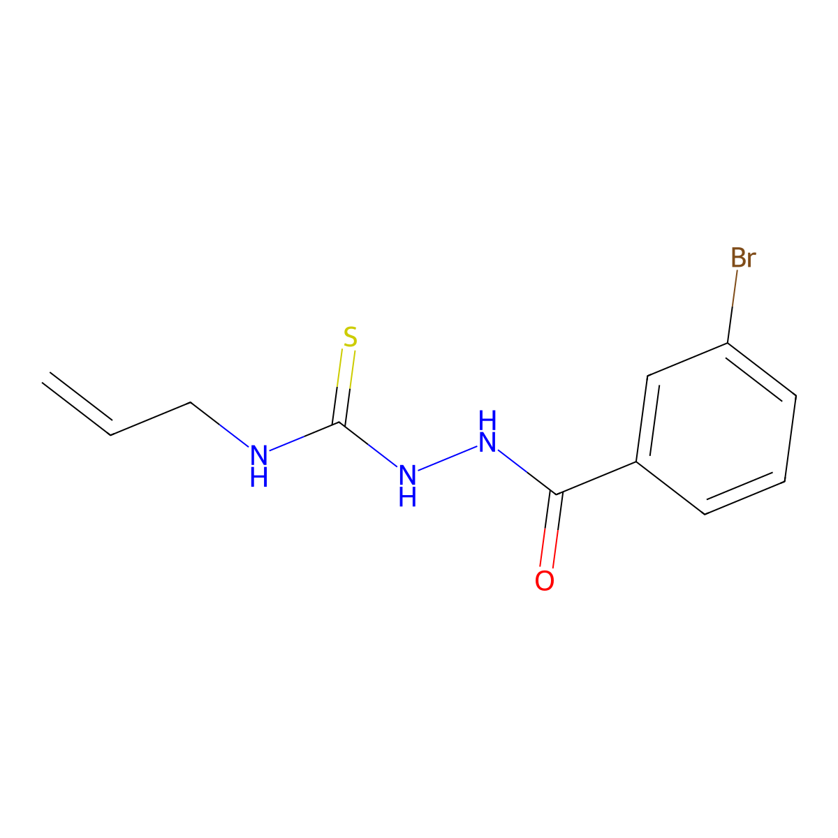 1-[(3-Bromobenzoyl)amino]-3-prop-2-enylthiourea molecular structure, CAS 321689-93-4
