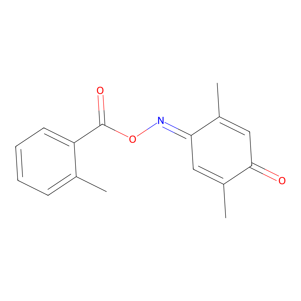 [(2,5-Dimethyl-4-oxocyclohexa-2,5-dien-1-ylidene)amino] 2-methylbenzoate molecular structure, CAS 321695-37-8