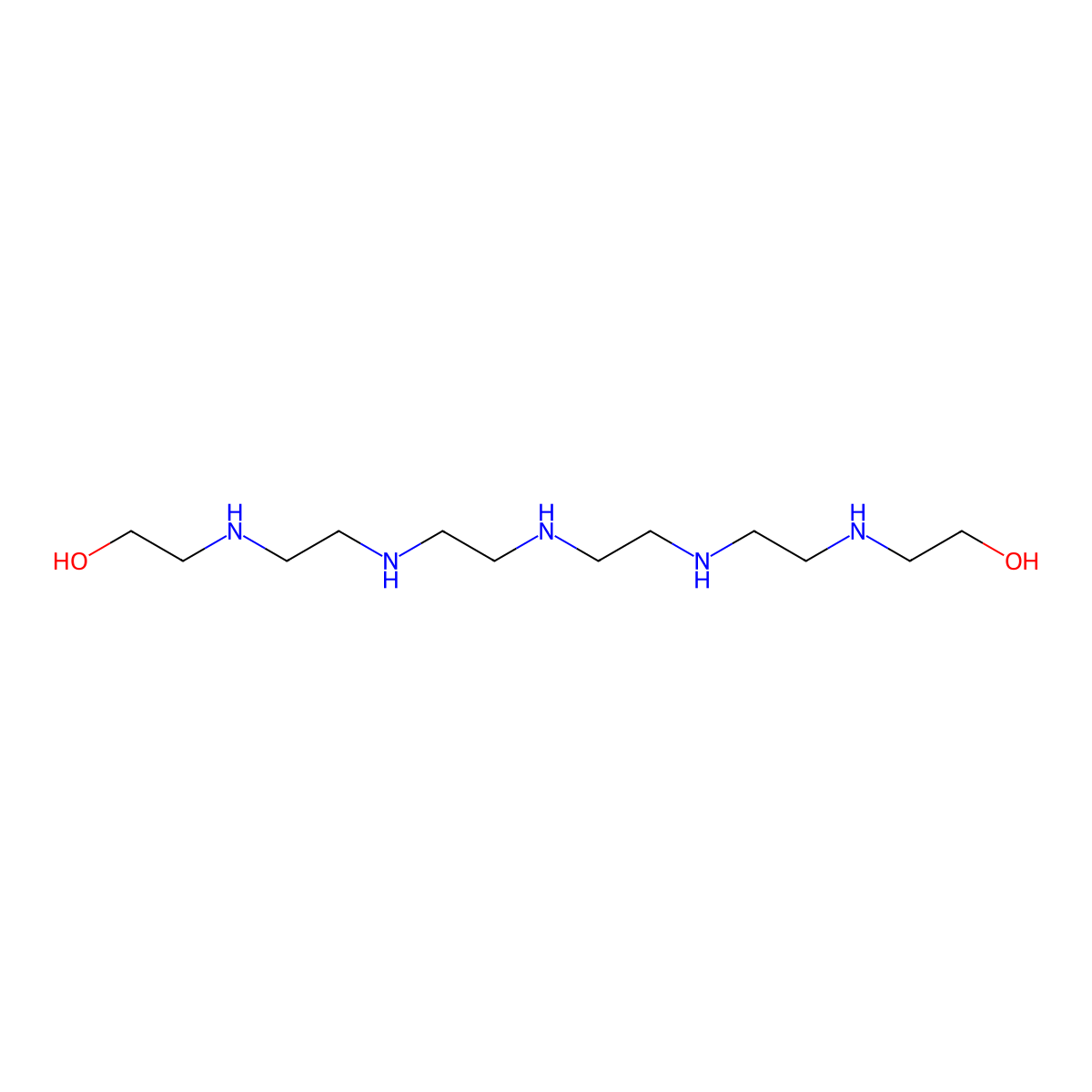 3,6,9,12,15-Pentaazaheptadecane-1,17-diol molecular structure, CAS 3217-03-6