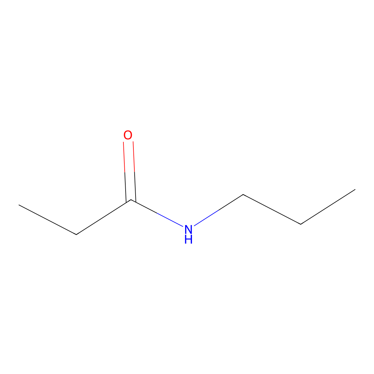 N-Propylpropanamide molecular structure, CAS 3217-86-5