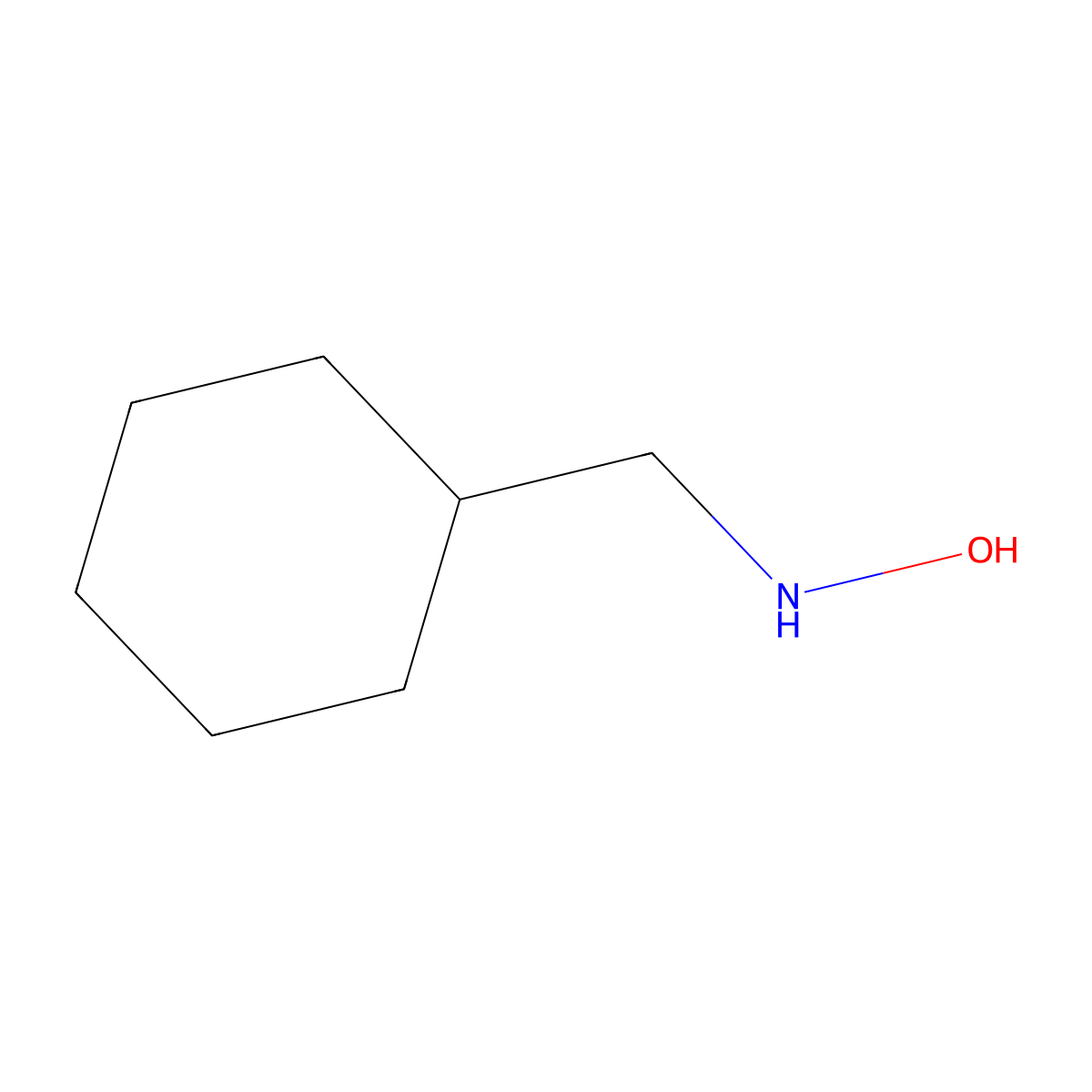 n-(Cyclohexylmethyl)hydroxylamine molecular structure, CAS 3217-92-3