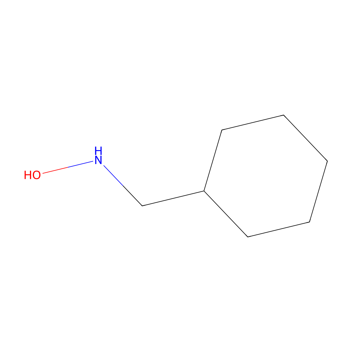 n-(Cyclohexylmethyl)hydroxylamine molecular structure, CAS 3217-92-3