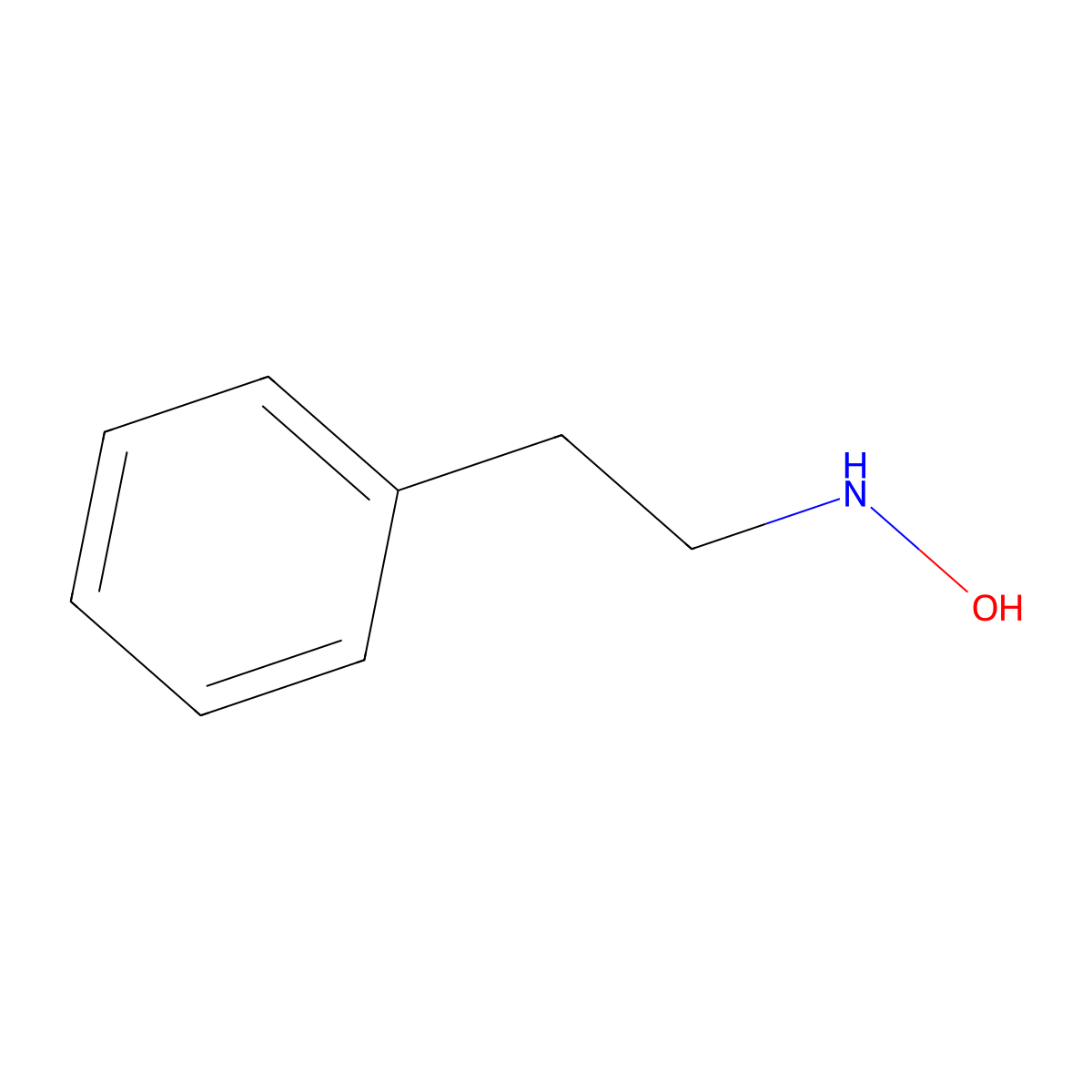1-Hydroxylamino-2-phenylethane molecular structure, CAS 3217-93-4