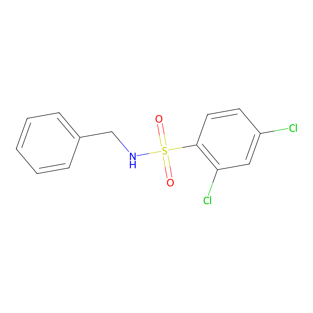 N-benzyl-2,4-dichlorobenzenesulfonamide molecular structure, CAS 321704-28-3