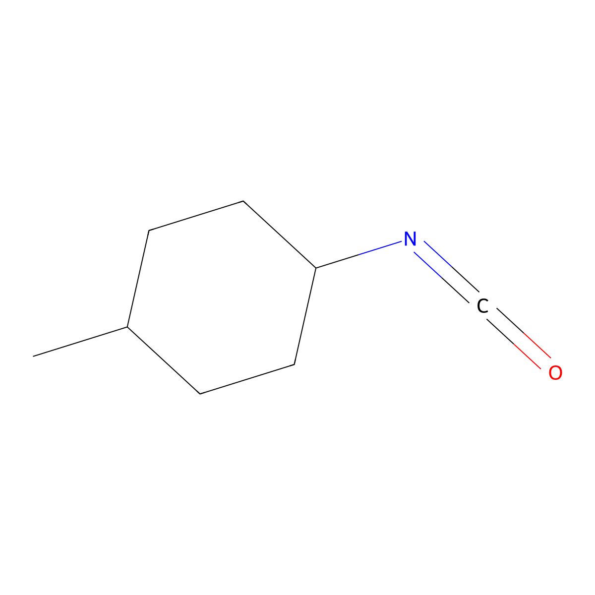 Cyclohexane, 1-isocyanato-4-methyl-, trans- molecular structure, CAS 32175-00-1