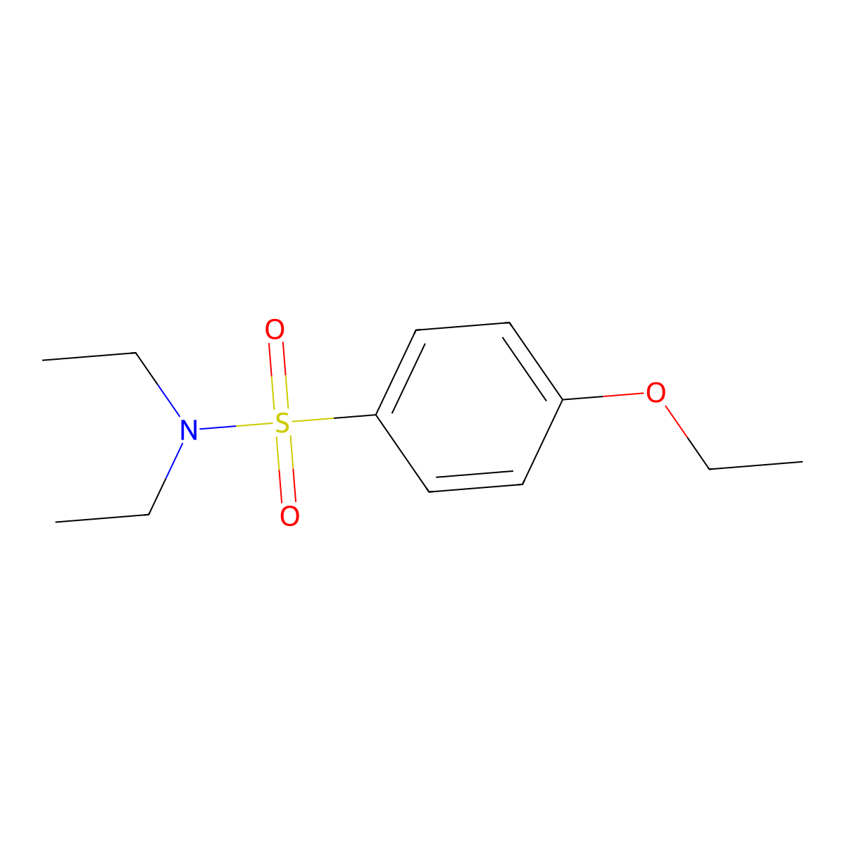 [(4-Ethoxyphenyl)sulfonyl]diethylamine molecular structure, CAS 32176-25-3