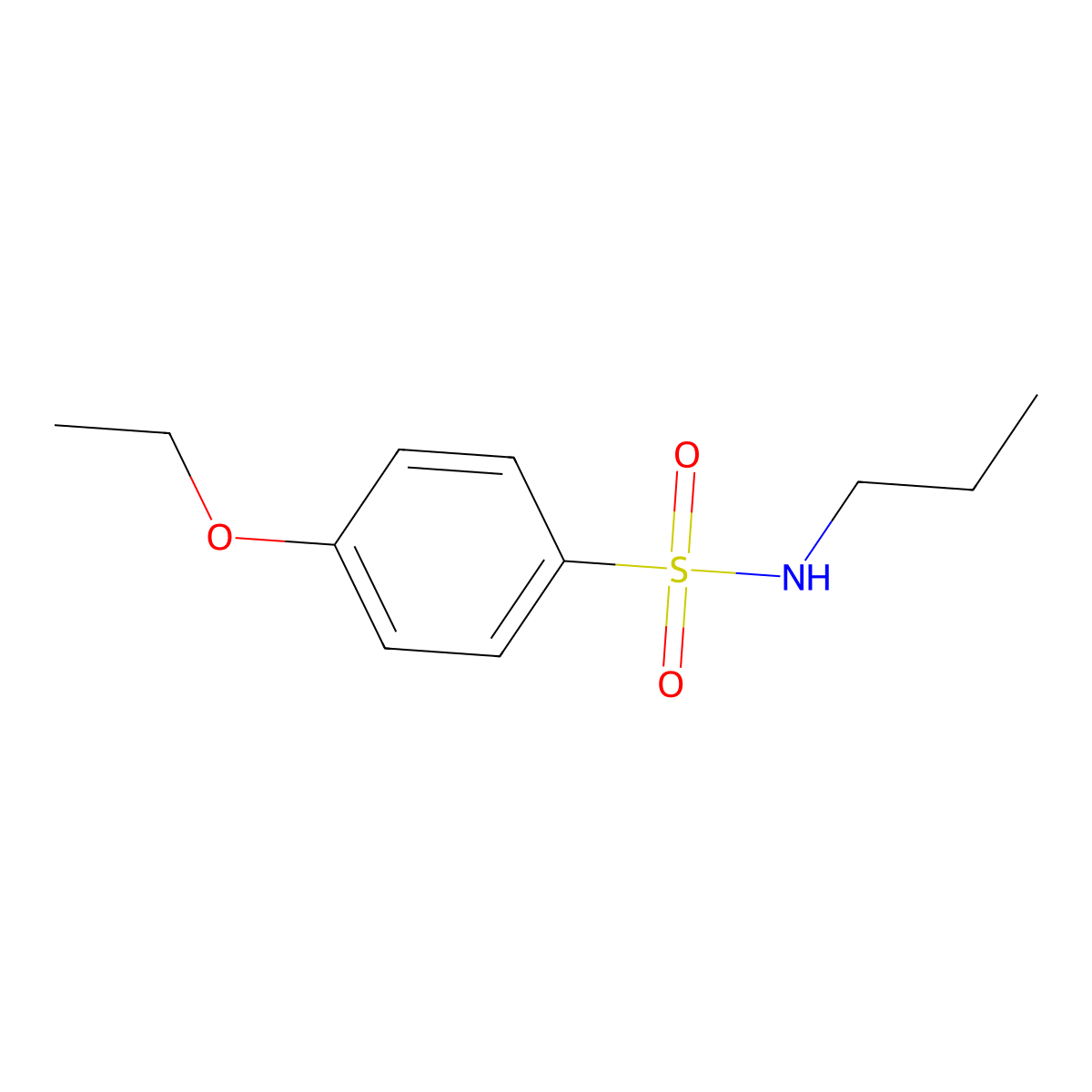4-ethoxy-N-propylbenzenesulfonamide molecular structure, CAS 32176-28-6