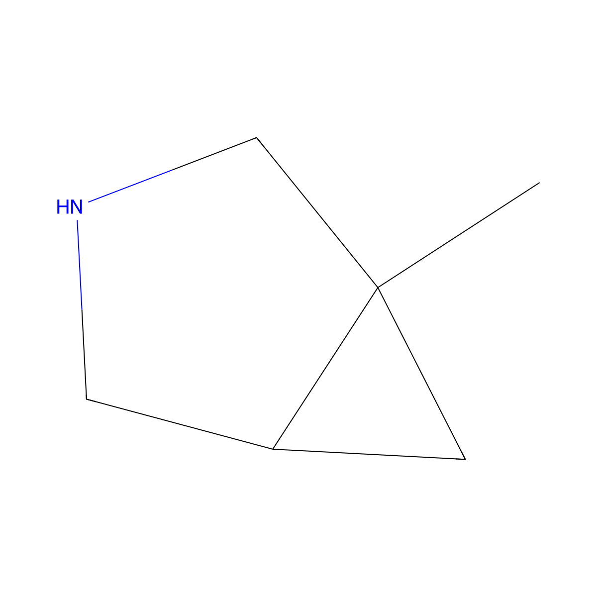 1-Methyl-3-azabicyclo[3.1.0]hexane molecular structure, CAS 32178-61-3