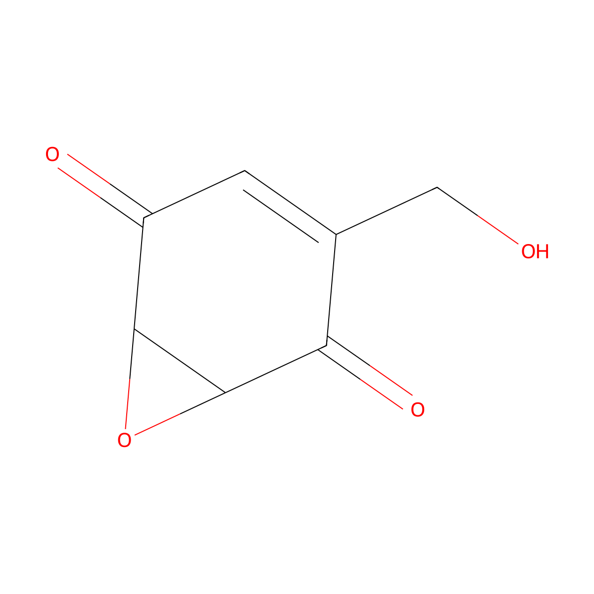 3-(Hydroxymethyl)-7-oxabicyclo(4.1.0)hept-3-ene-2,5-dione molecular structure, CAS 32180-43-1