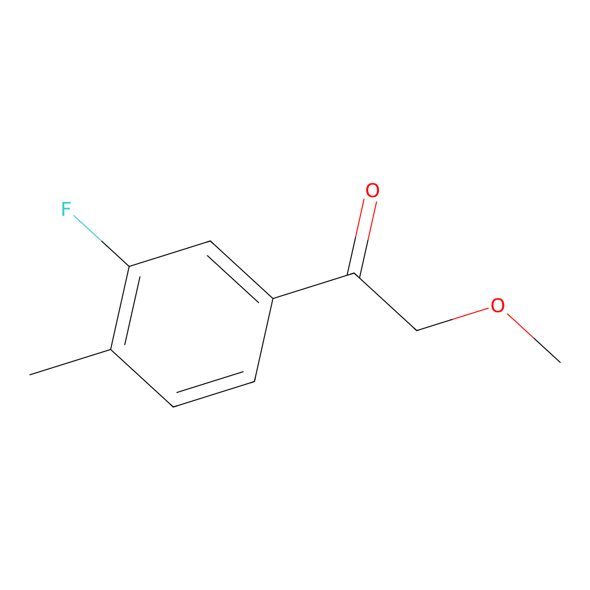 1-(3-Fluoro-4-methylphenyl)-2-methoxyethanone molecular structure, CAS 321839-92-3