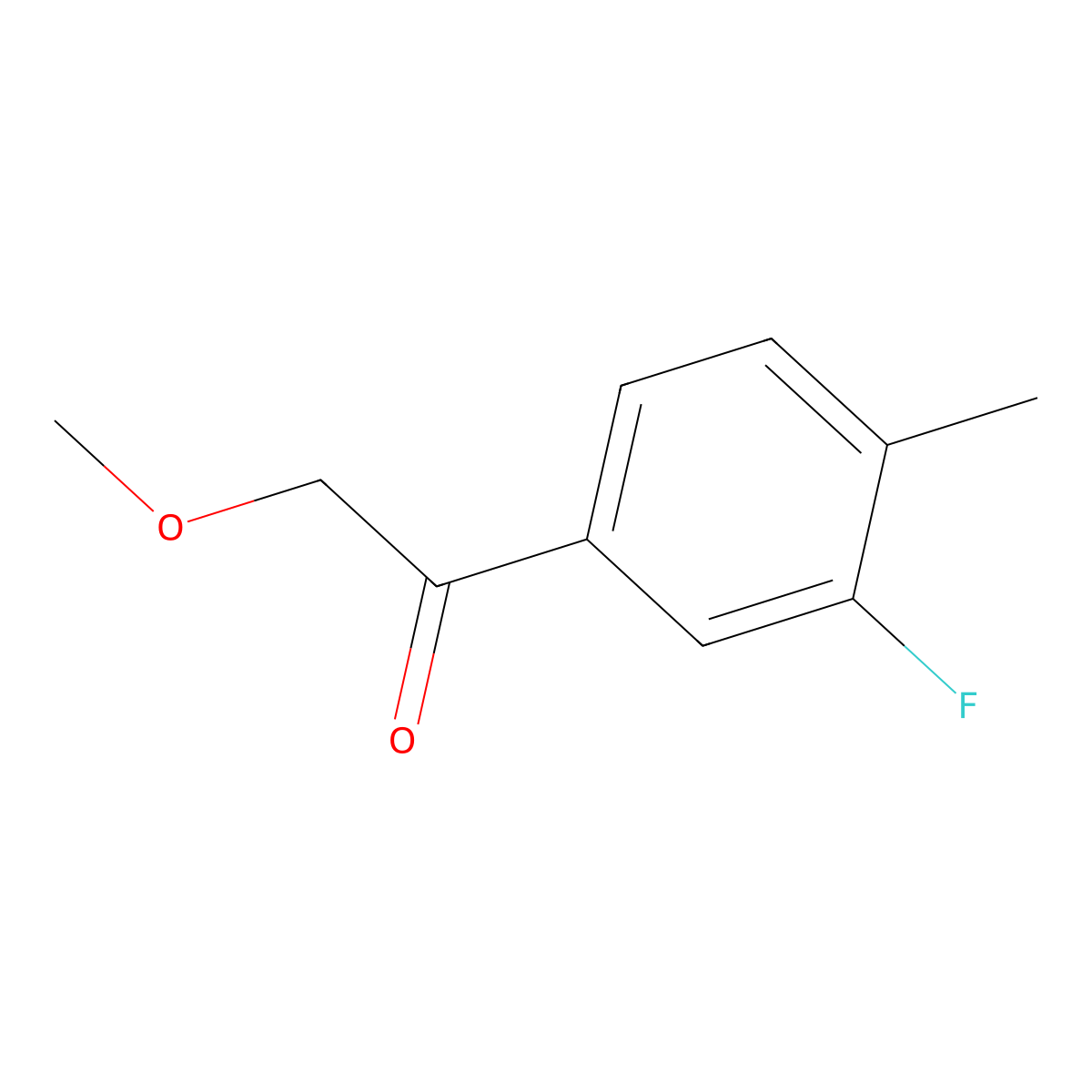 1-(3-Fluoro-4-methylphenyl)-2-methoxyethanone molecular structure, CAS 321839-92-3