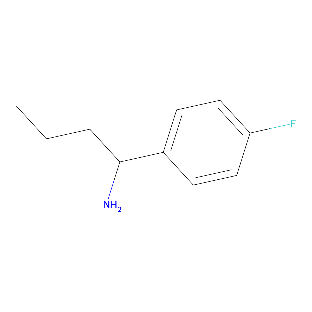 (S)-1-(4-Fluorophenyl)butan-1-amine molecular structure, CAS 321840-52-2