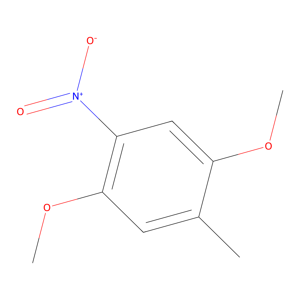 1,4-Dimethoxy-2-methyl-5-nitrobenzene molecular structure, CAS 32185-64-1