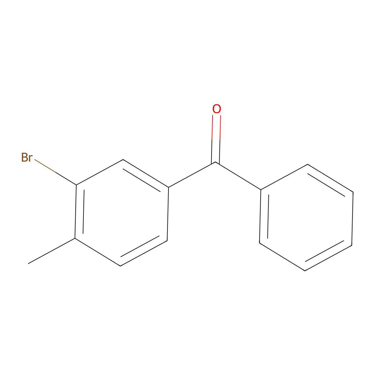(3-Bromo-4-methylphenyl)(phenyl)methanone molecular structure, CAS 321879-67-8