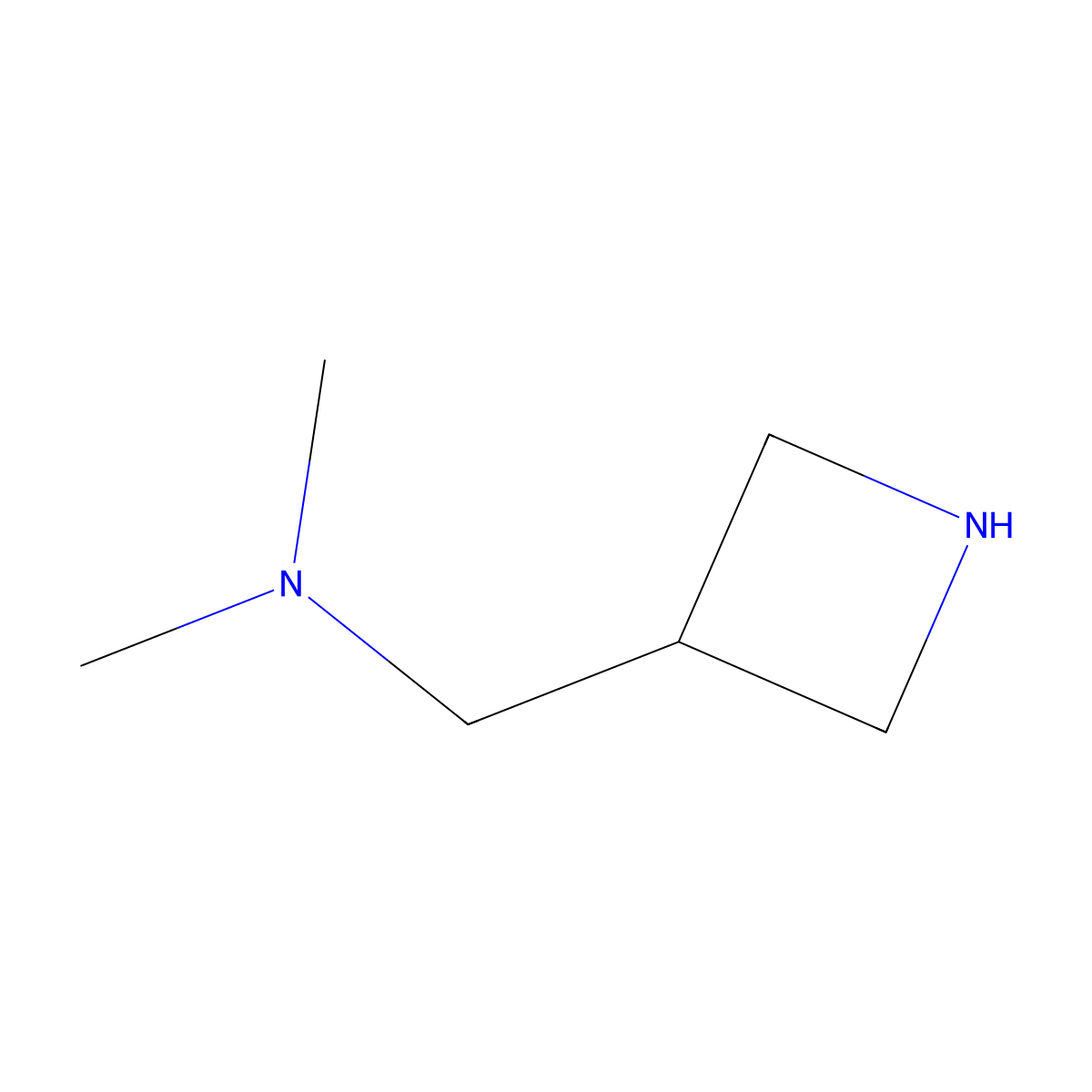 (Azetidin-3-ylmethyl)dimethylamine molecular structure, CAS 321890-34-0