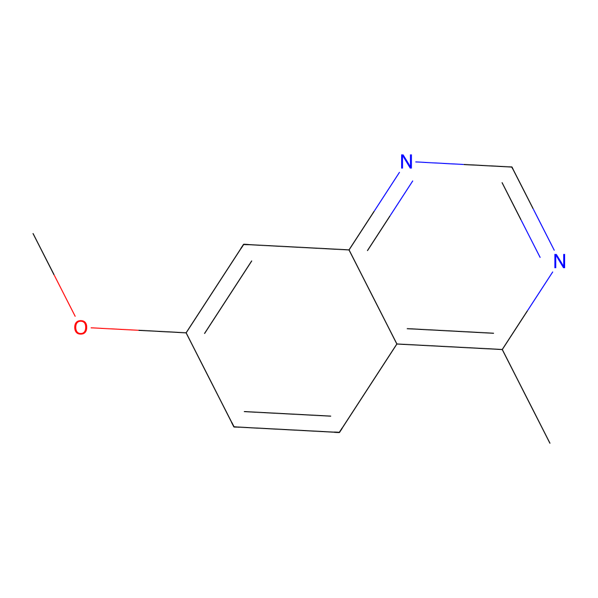 7-Methoxy-4-methylquinazoline molecular structure, CAS 3219-35-0