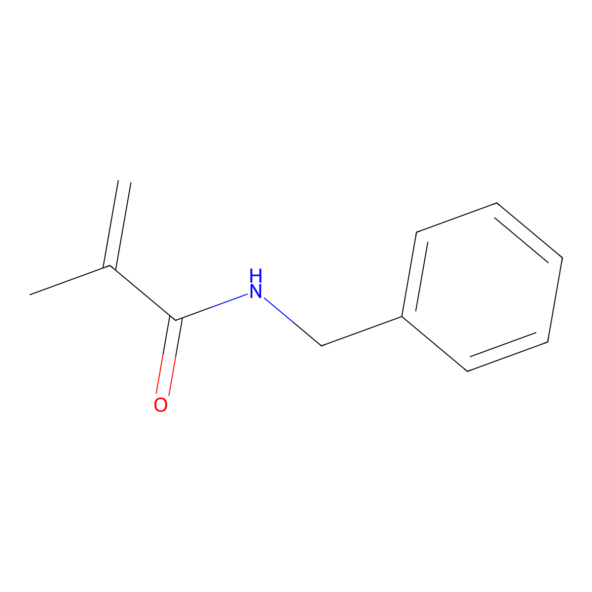 N-Benzylmethacrylamide molecular structure, CAS 3219-55-4