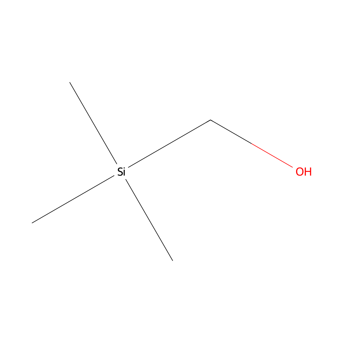 1-(Trimethylsilyl)methanol molecular structure, CAS 3219-63-4