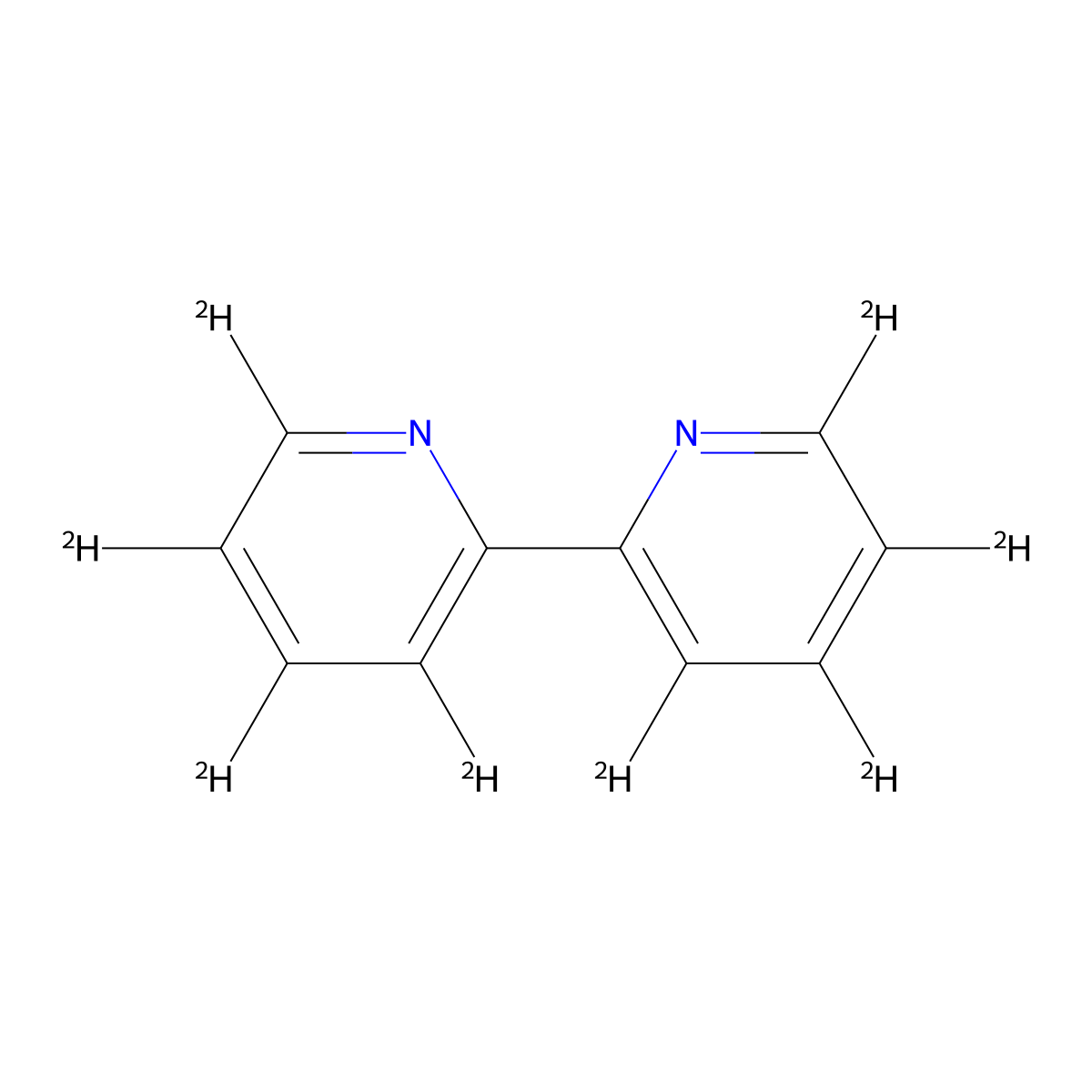 2,2'-Dipyridyl-d8 molecular structure, CAS 32190-42-4