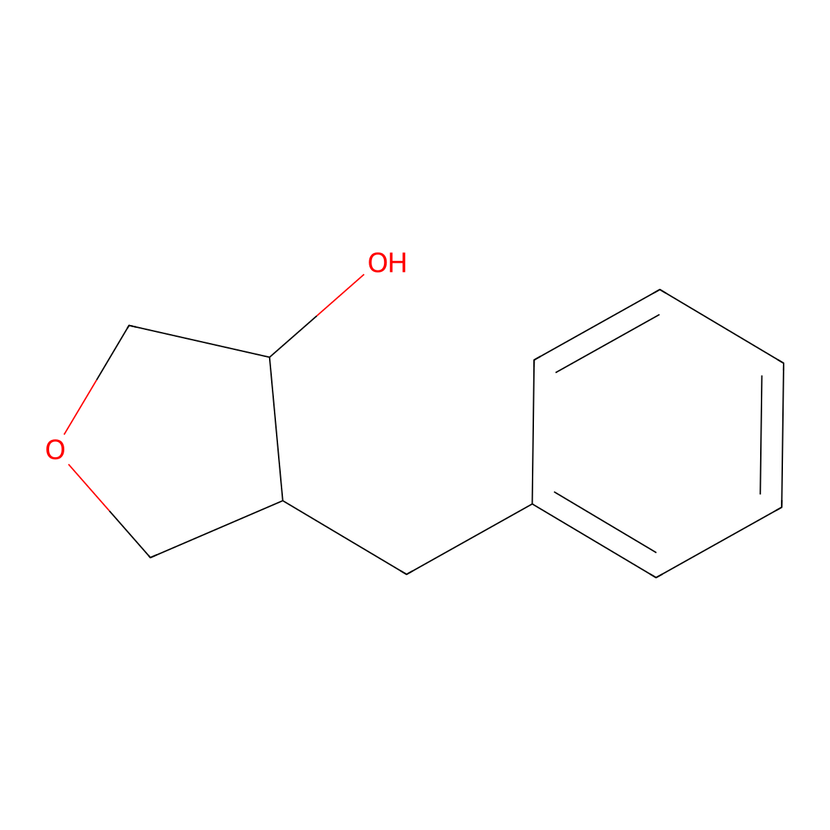 4-Benzyloxolan-3-ol molecular structure, CAS 321903-36-0
