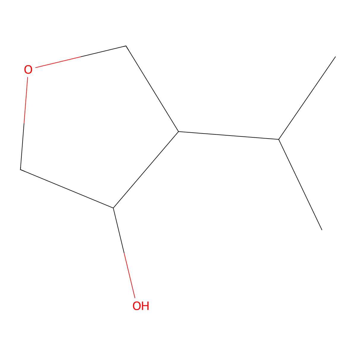 4-(Propan-2-yl)oxolan-3-ol molecular structure, CAS 321903-37-1
