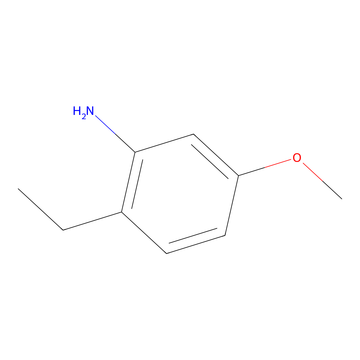 2-Ethyl-5-methoxyaniline molecular structure, CAS 321909-03-9