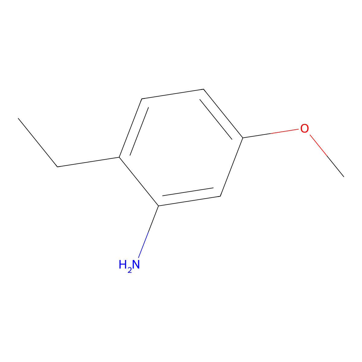 2-Ethyl-5-methoxyaniline molecular structure, CAS 321909-03-9