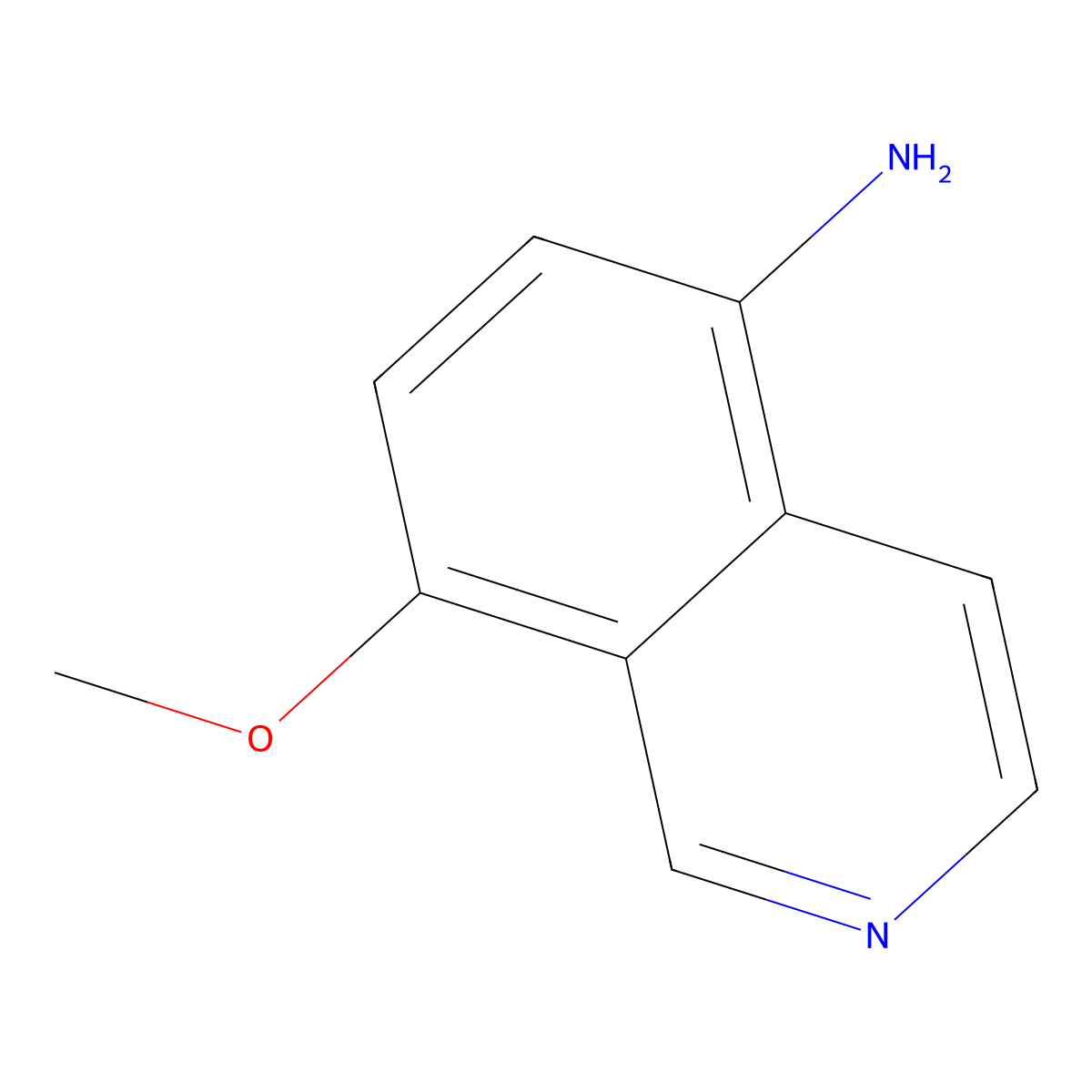 8-Methoxyisoquinolin-5-amine molecular structure, CAS 321921-99-7