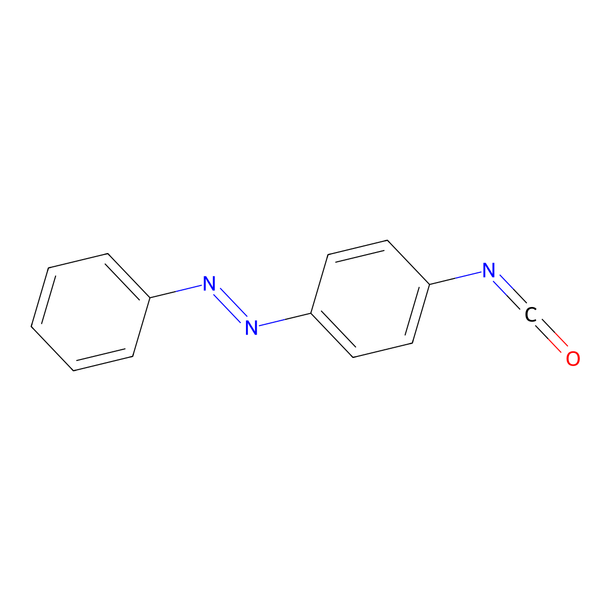 Diazene, 1-(4-isocyanatophenyl)-2-phenyl- molecular structure, CAS 321951-62-6