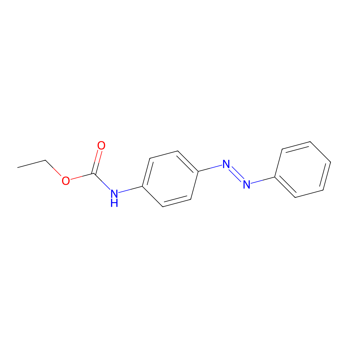 P-phenylazo carbanilic acid, ethyl ester molecular structure, CAS 321951-65-9