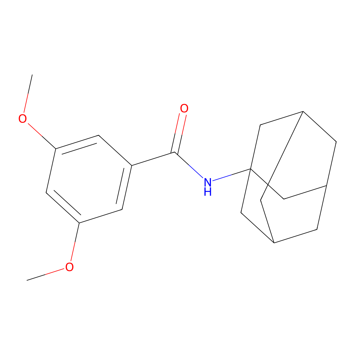 N-(1-adamantyl)-3,5-dimethoxybenzamide molecular structure, CAS 321965-66-6