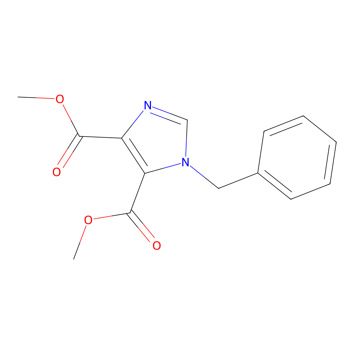 Dimethyl 1-benzyl-1H-imidazole-4,5-dicarboxylate molecular structure, CAS 321970-25-6