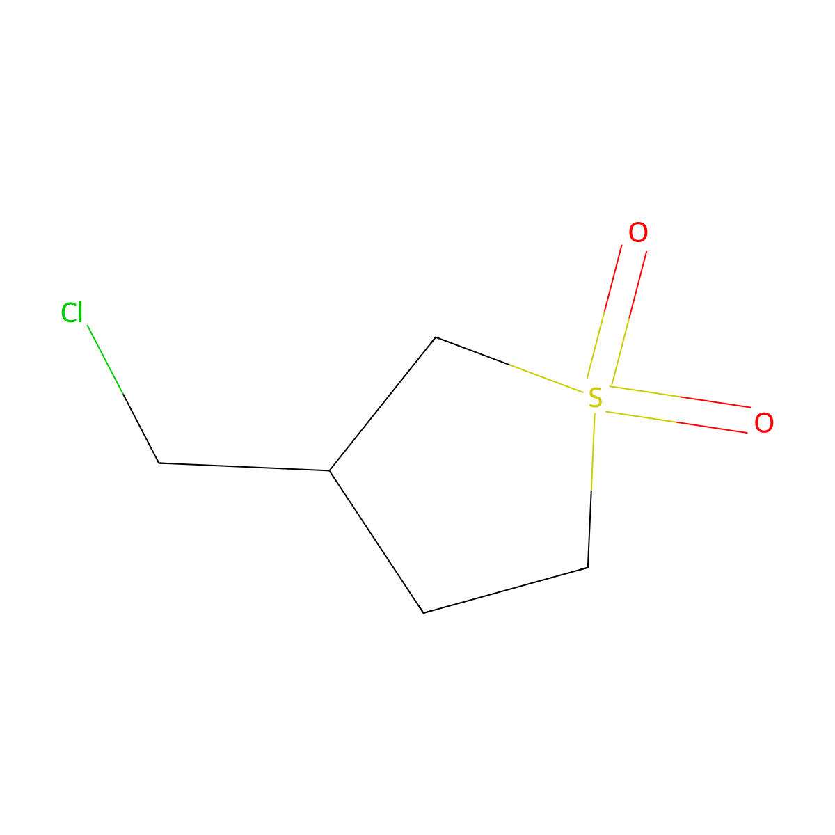 3-(Chloromethyl)-1lambda6-thiolane-1,1-dione molecular structure, CAS 321971-80-6