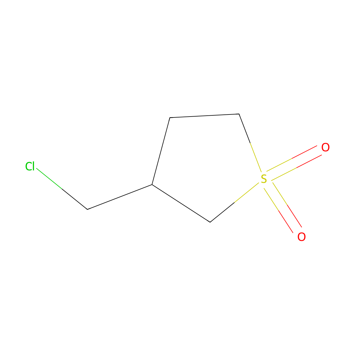 3-(Chloromethyl)-1lambda6-thiolane-1,1-dione molecular structure, CAS 321971-80-6