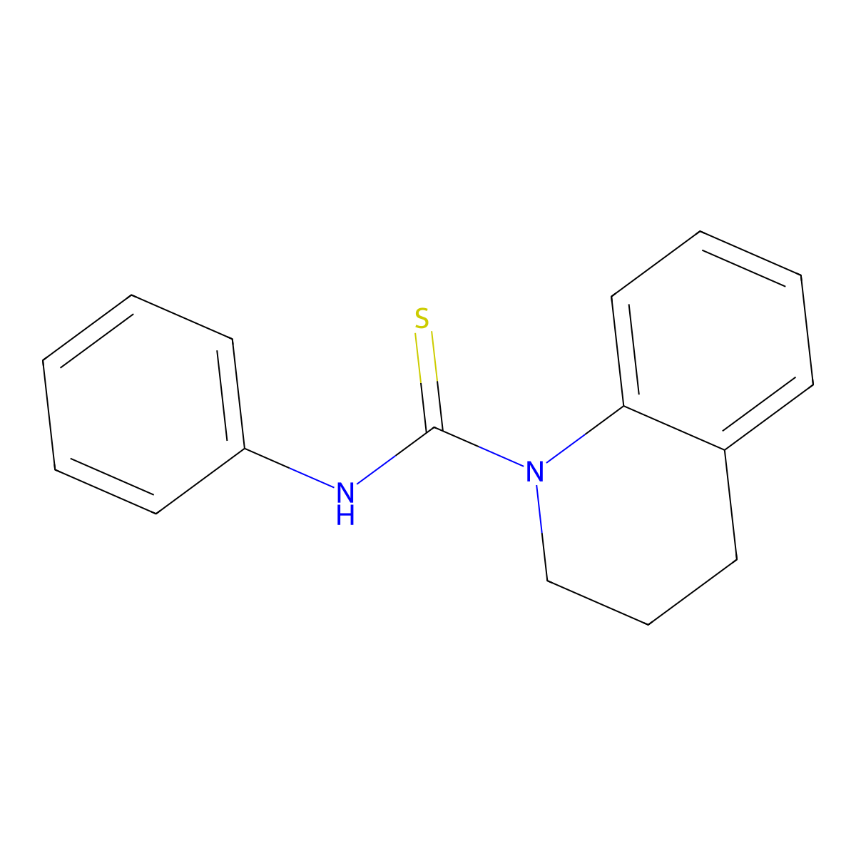 N-phenyl-1,2,3,4-tetrahydroquinoline-1-carbothioamide molecular structure, CAS 321973-32-4