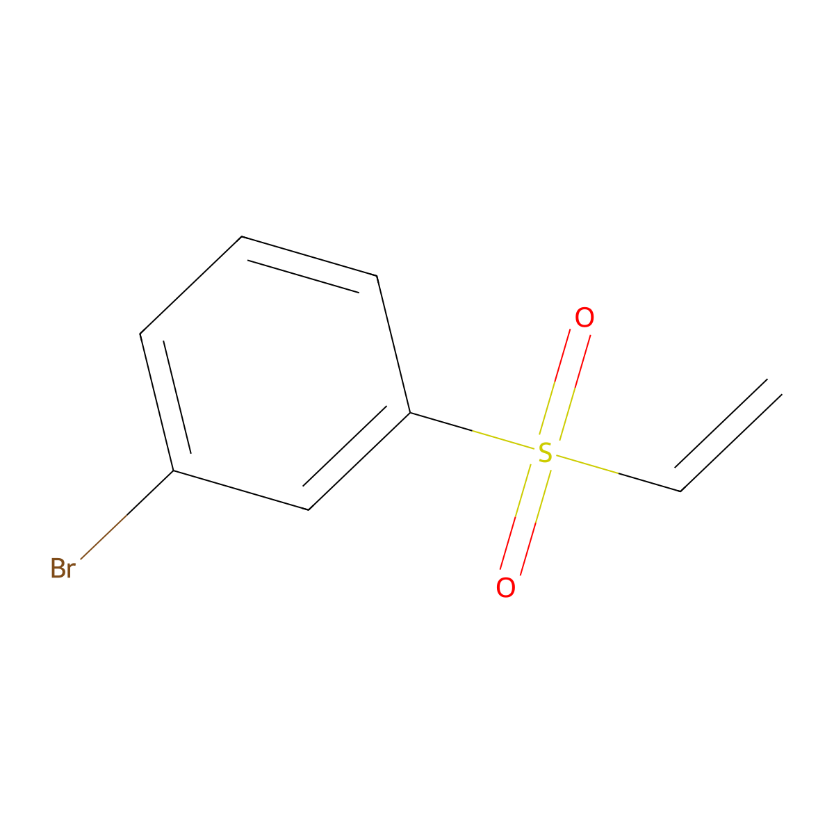 1-Bromo-3-(ethenesulfonyl)benzene molecular structure, CAS 321976-44-7