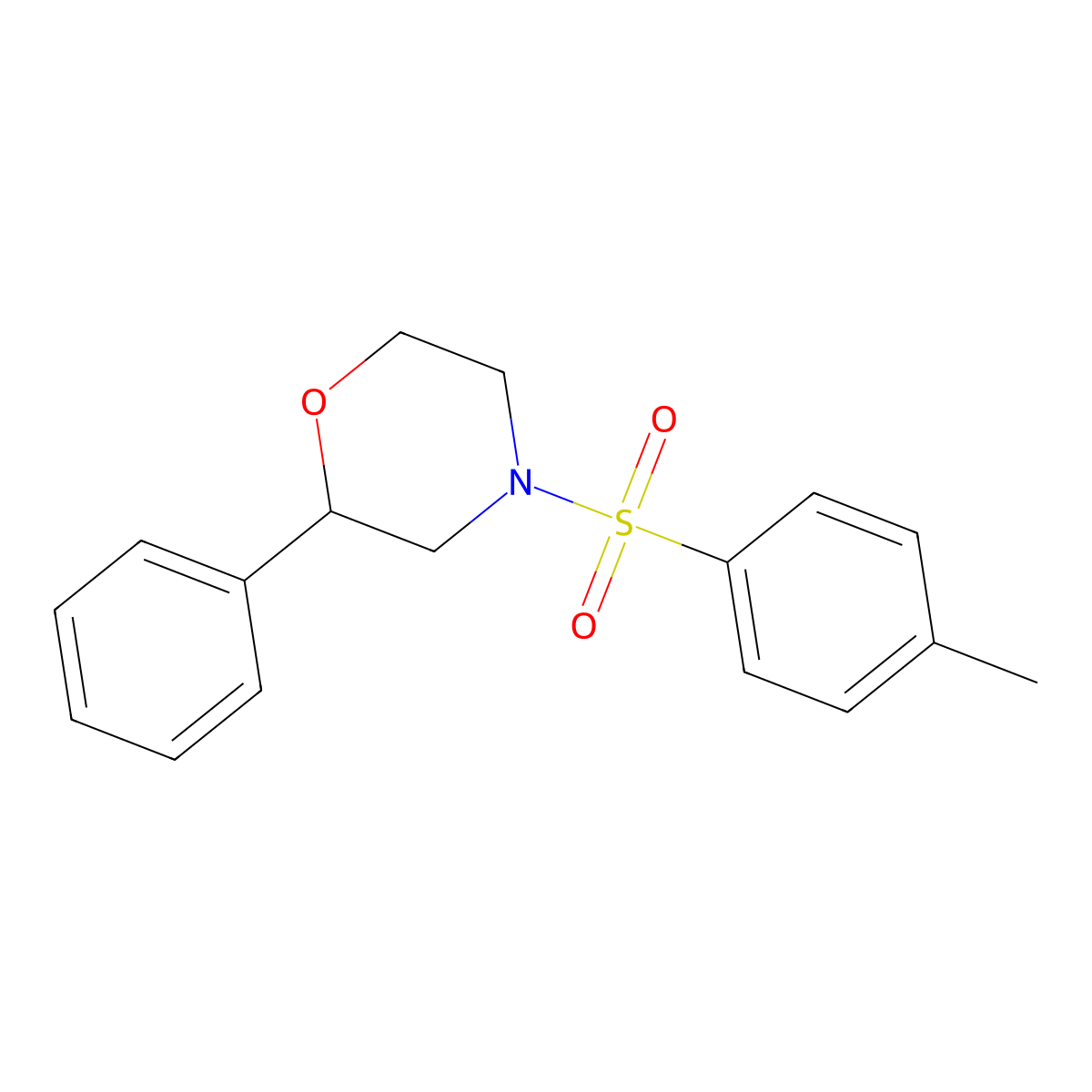 2-Phenyl-4-tosylmorpholine molecular structure, CAS 321977-41-7