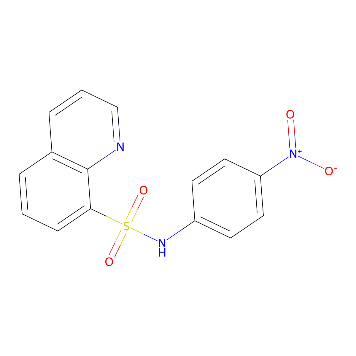 N-(4-nitrophenyl)quinoline-8-sulfonamide molecular structure, CAS 321979-47-9