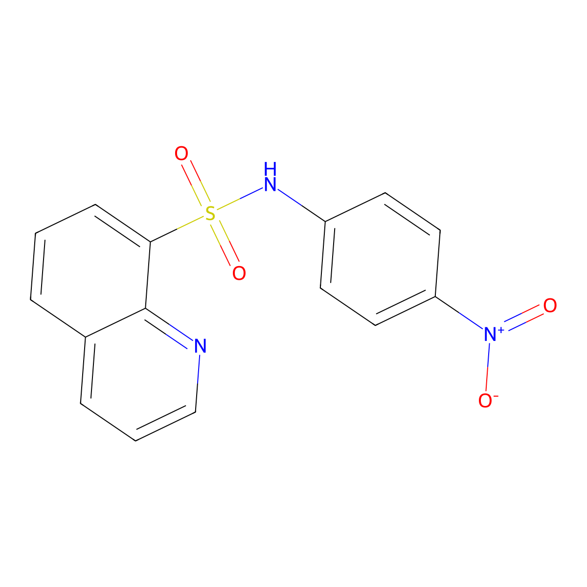 N-(4-nitrophenyl)quinoline-8-sulfonamide molecular structure, CAS 321979-47-9