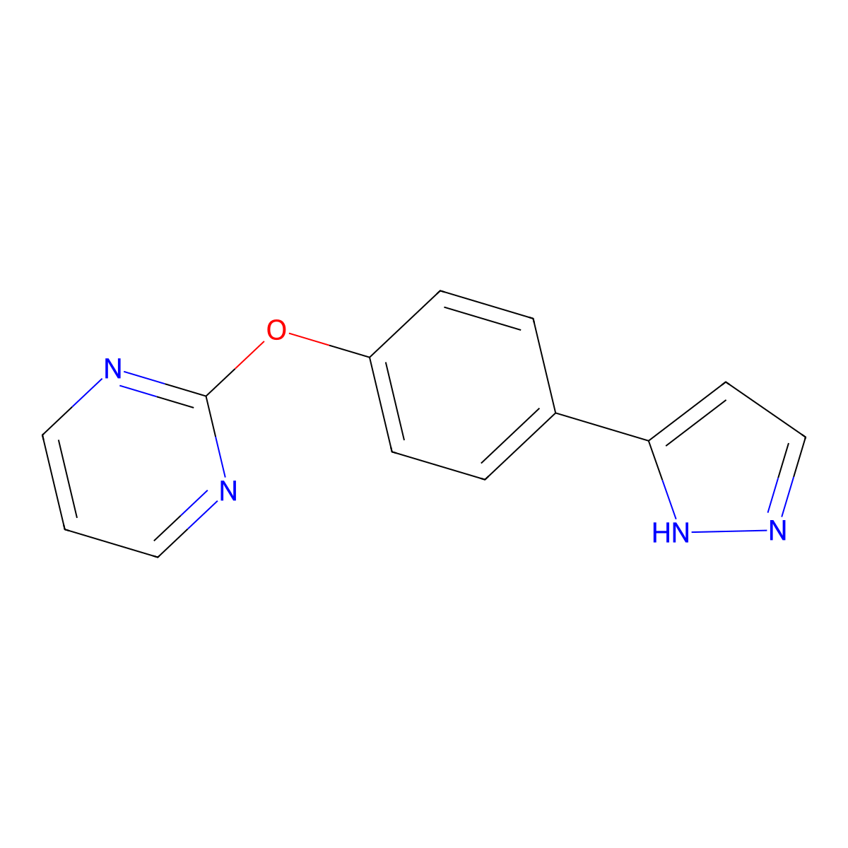 2-[4-(1H-Pyrazol-3-Yl)Phenoxy]Pyrimidine molecular structure, CAS 321998-82-7