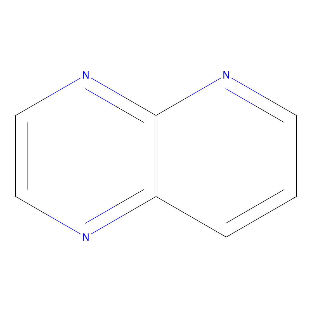 Pyrido(2,3-b)pyrazine molecular structure, CAS 322-46-3