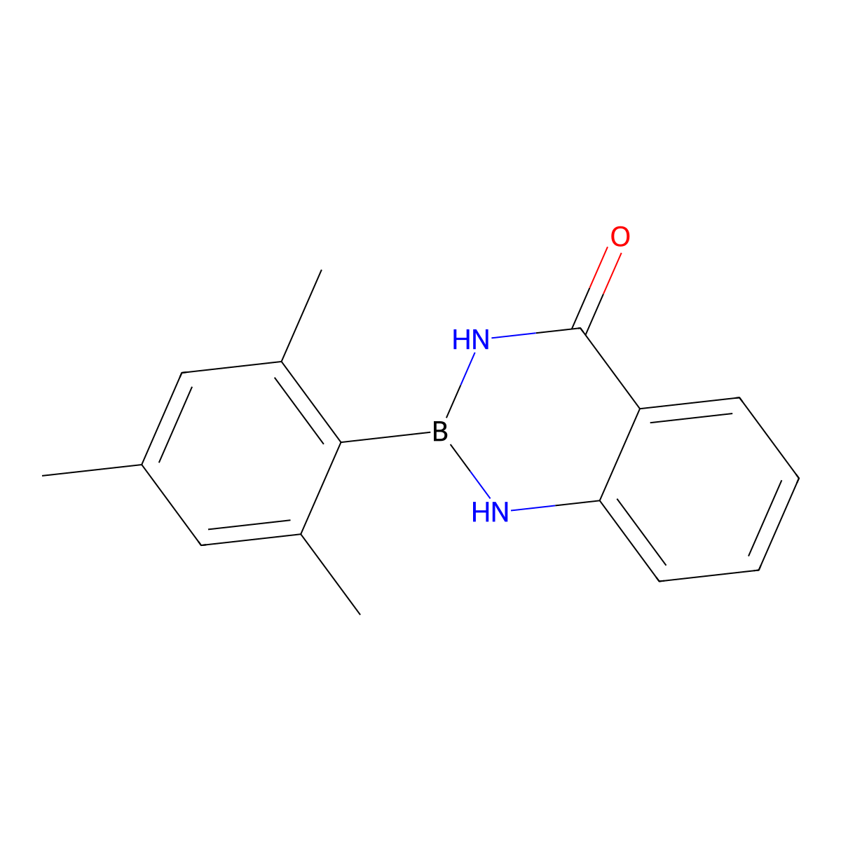 2-Mesityl-2,3-dihydrobenzo[D][1,3,2]diazaborinin-4(1H)-one molecular structure, CAS 32203-15-9