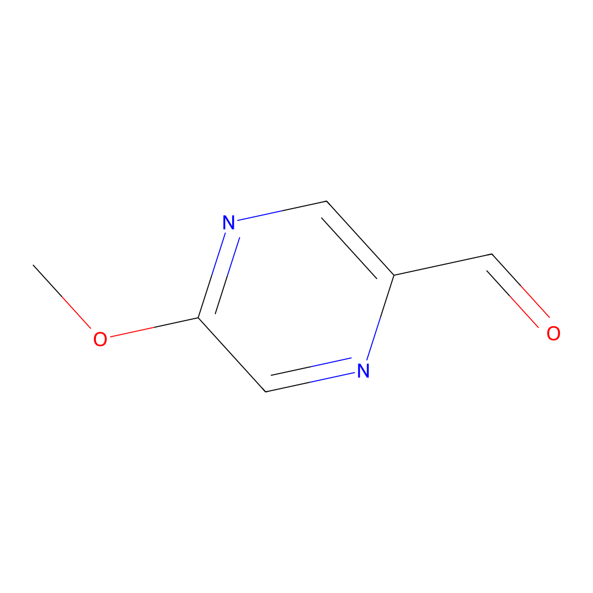 5-Methoxypyrazine-2-carbaldehyde molecular structure, CAS 32205-72-4