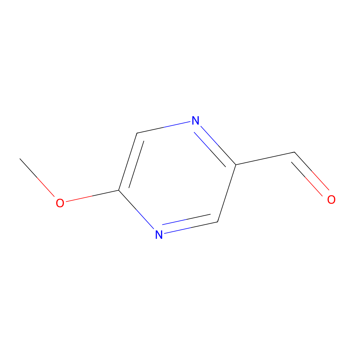 5-Methoxypyrazine-2-carbaldehyde molecular structure, CAS 32205-72-4