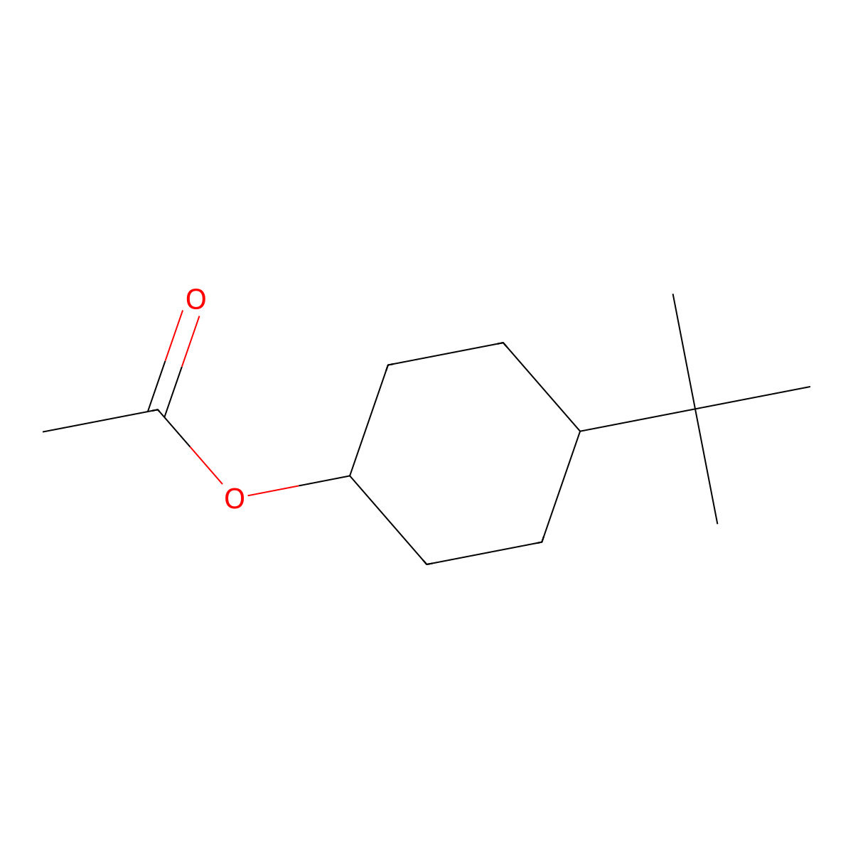 4-tert-Butylcyclohexyl acetate molecular structure, CAS 32210-23-4