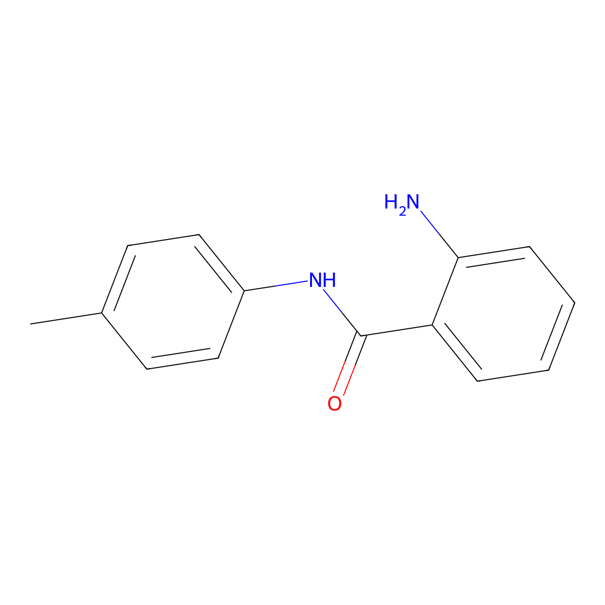 2-amino-N-(4-methylphenyl)benzamide molecular structure, CAS 32212-38-7