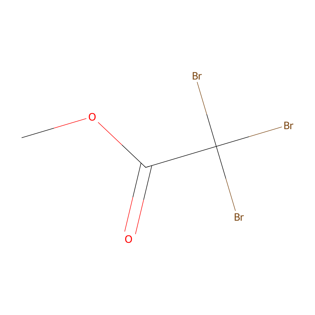 Methyl 2,2,2-tribromoacetate molecular structure, CAS 3222-05-7